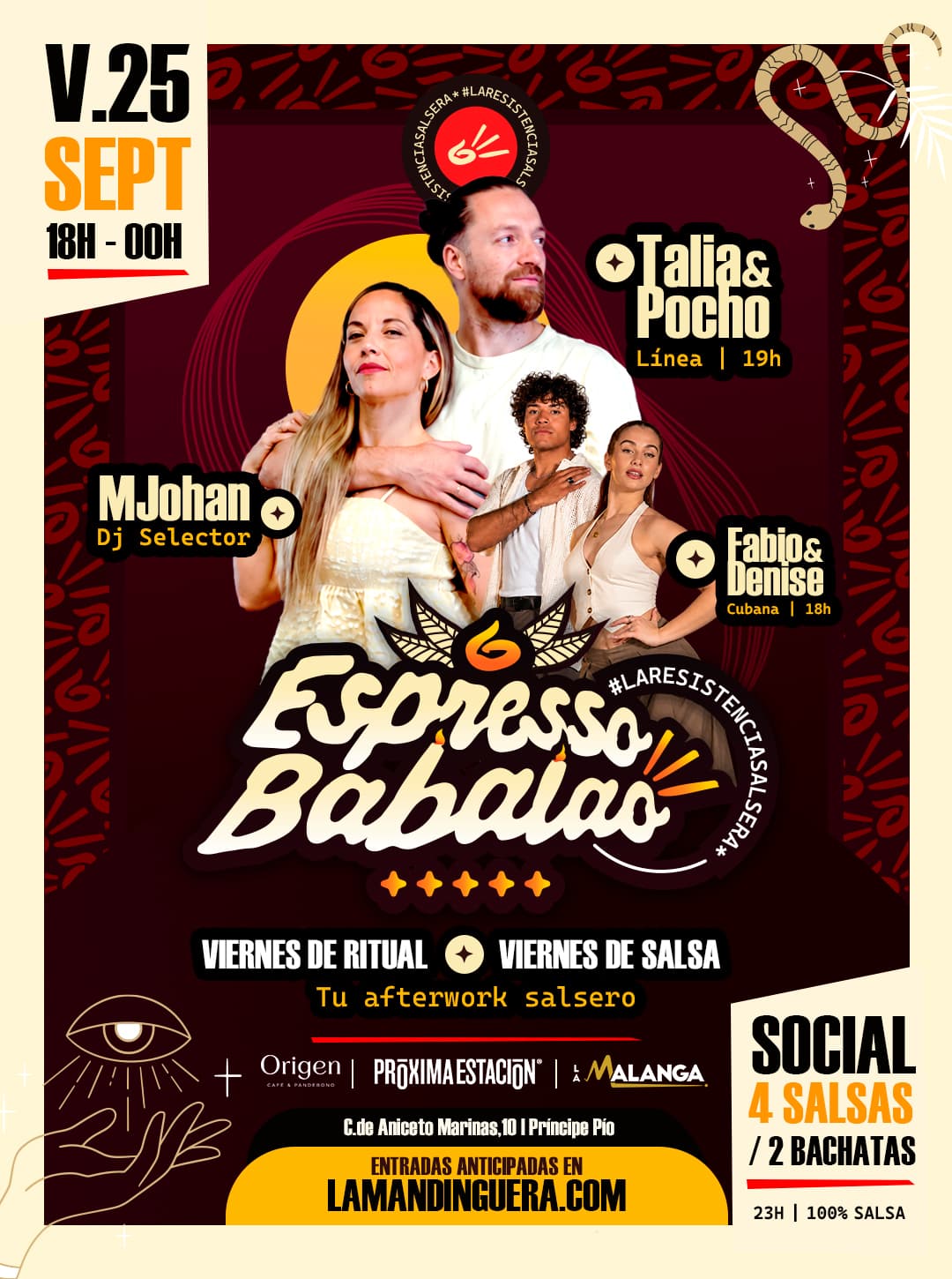 Cartel de Espresso Babalao